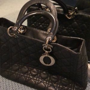Lady Dior large handbag by Christian Dior